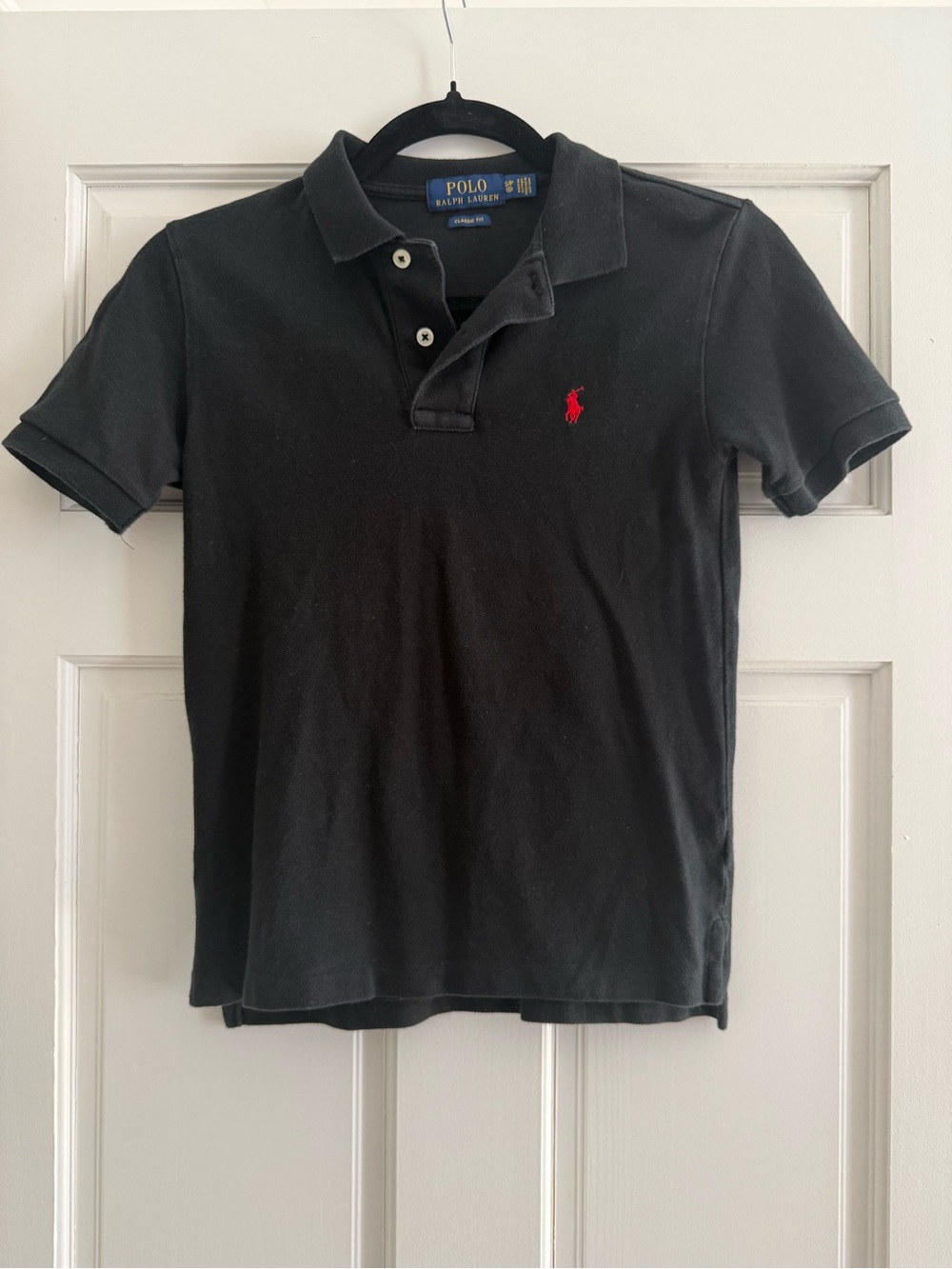 Polo by Ralph Lauren Black Polo Shirt with Red Pony Logo